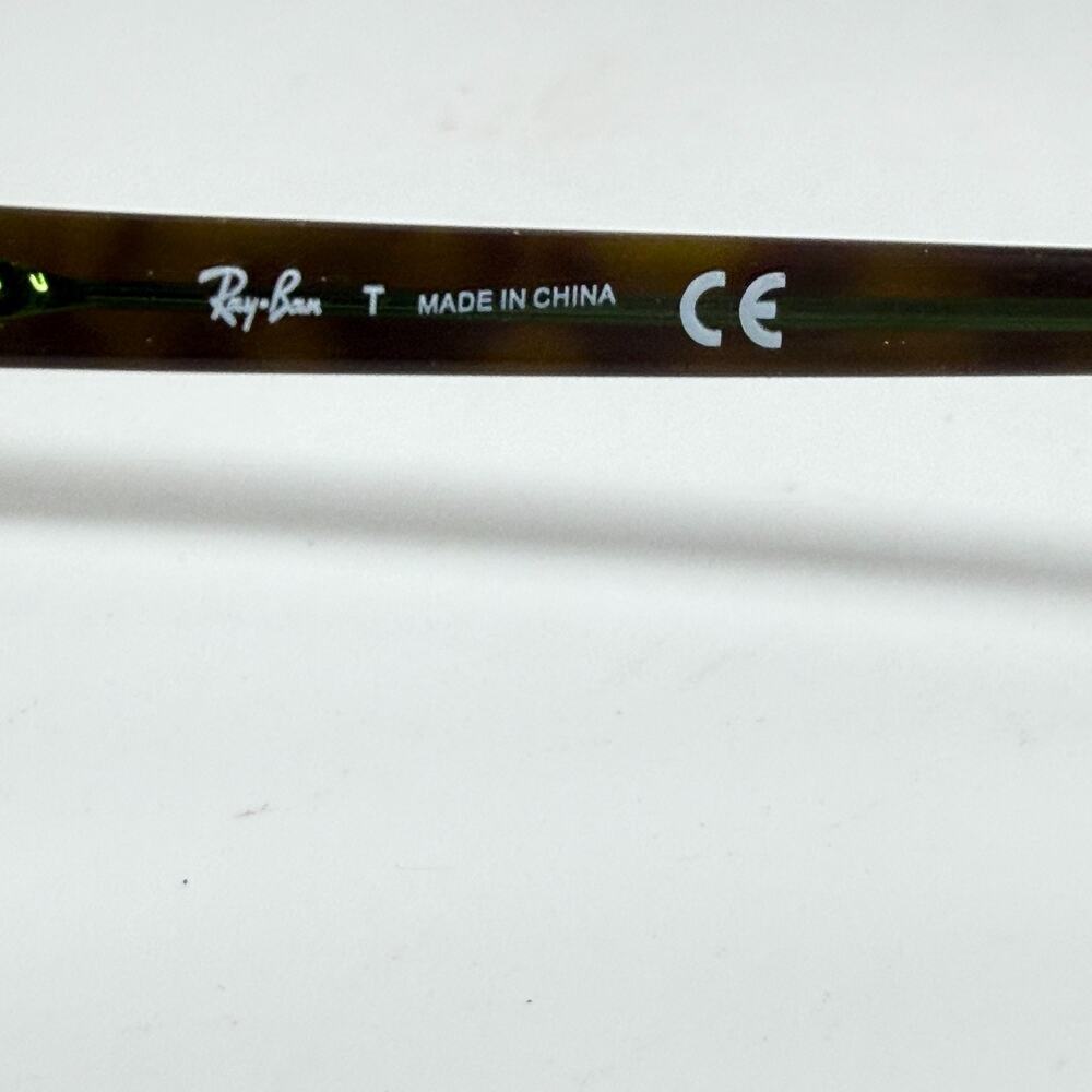 RAY-BAN RB5187 2445 Brown Tortoise/Green 52-16-140 Eyeglasses Frame 20223 - Picture 6 of 7